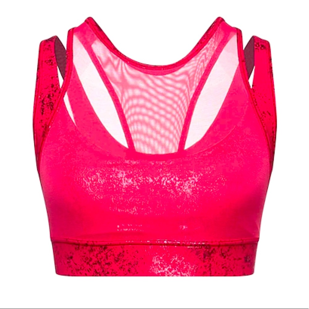 Puma Fashion Luxe ellaVATE Women's Training Bra, Red M